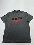Adidas Men's Charcoal Gray Chicago Basketball T-Shirt 2XL