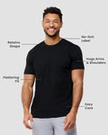 Kenneth Cole Men's T-Shirts Soft Cotton Blend Crew Neck Tee- Athletic Fit