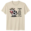 Funny Cartoon Cow T-Shirt I Speak My Mind Because It Hurts To Bite