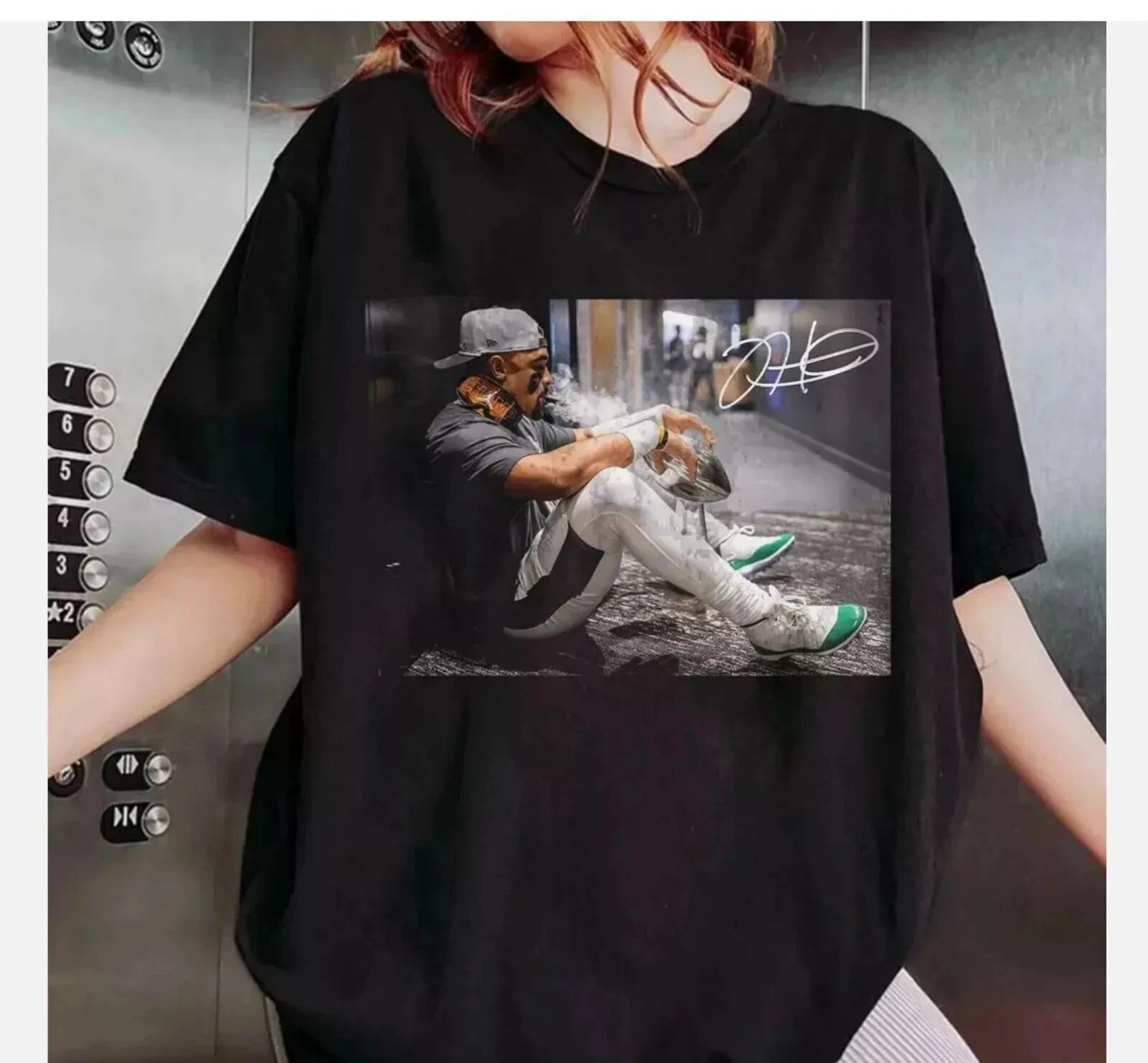 Vintage Jalen Hurts Victory Cigar 2025 Unisex T shirt Size S-5XL
