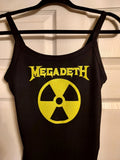 Megadeth  Nuclear tank top Glitter Vinyl  Megadeth crop Top Megadeth Shirt