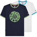 Mens Lambretta Festival Ringer Casual Retro Soul SKA T-Shirt Sizes M to 4XL