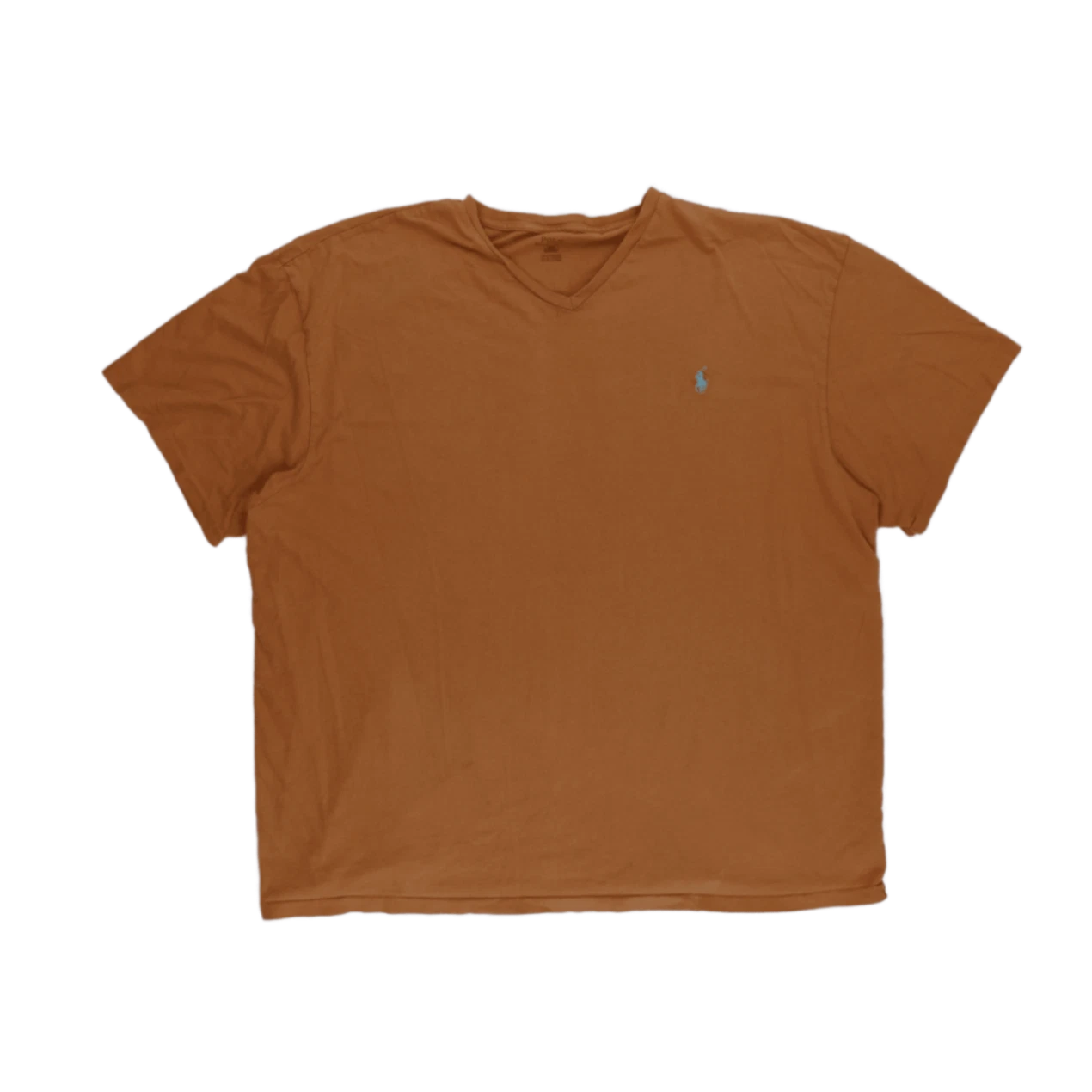 Polo Ralph Lauren Men's Brown V-Neck Short Sleeve Cotton T-Shirt Size 2XB