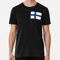 Simple Finnish Flag Size S to 5XL Made in the USA T-Shirt
