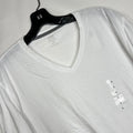 NWT Old Navy White V-Neck T-Shirt Mens L Soft Cotton Blend Capsule Casual Basic