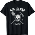 Oak Island Vintage Skull Templar Treasure Hunting Gift Unisex T-Shirt