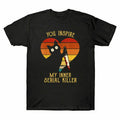 Inspire Inner T-Shirt Me Killer In Vintage You Men's Serial Cat My Funny Heart
