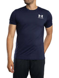 Under Armour Men's HeatGear Fitted Logo T-Shirt, Blue