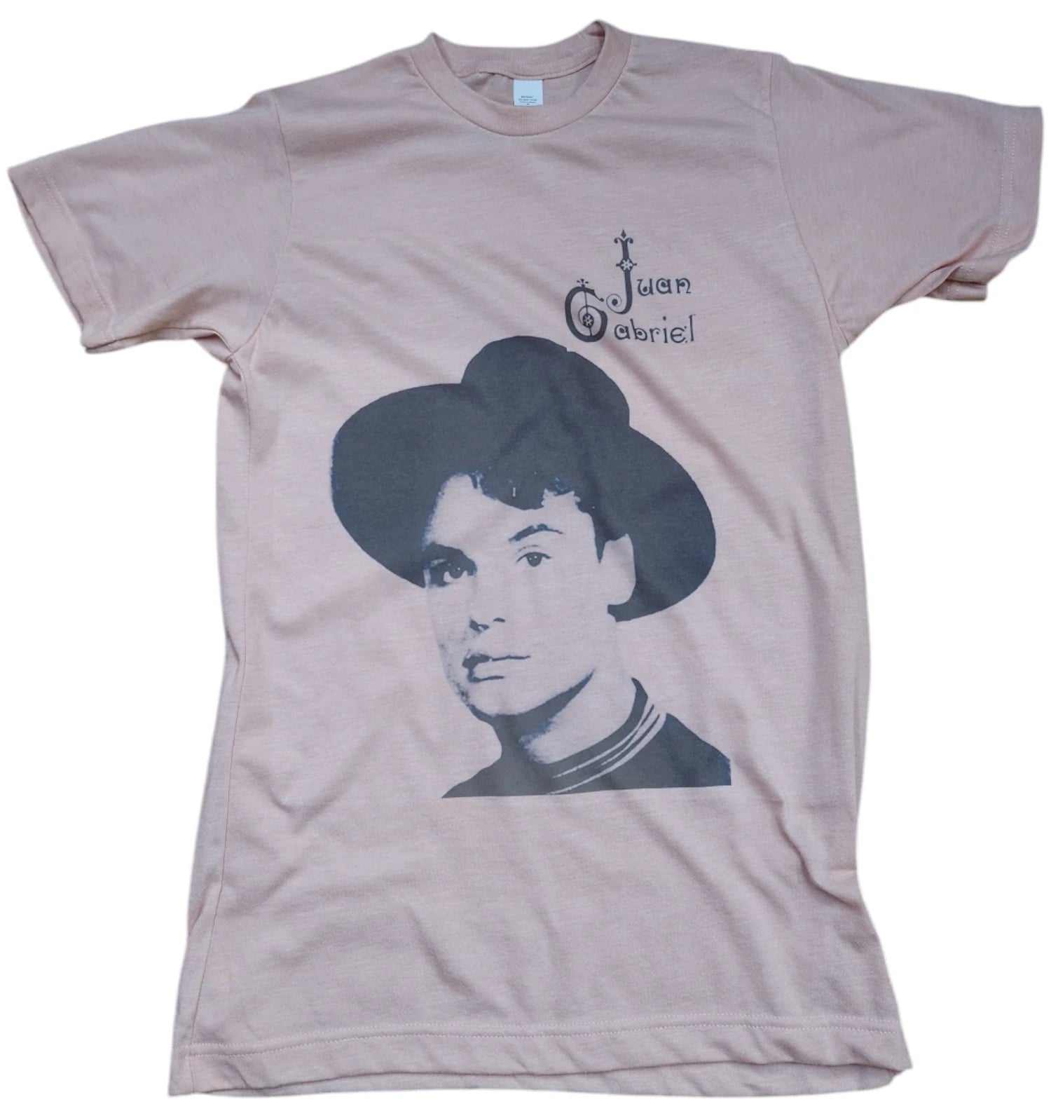 Mens Juan Gabriel singer Cantante T-shirt color Vintage Peach gift Soft Style