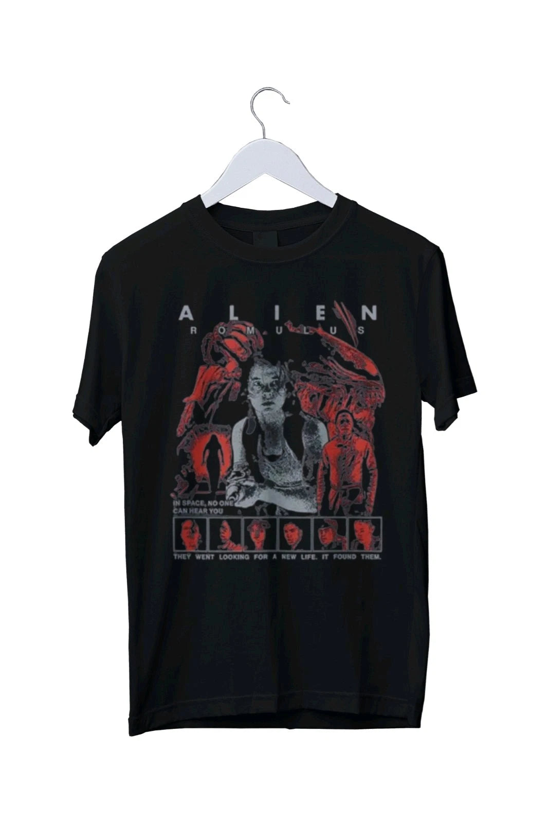 Alien Romulus Shirt, Xenomorph Graphic Mens Unisex T-Shirt S M L XL 2 3 4 XL