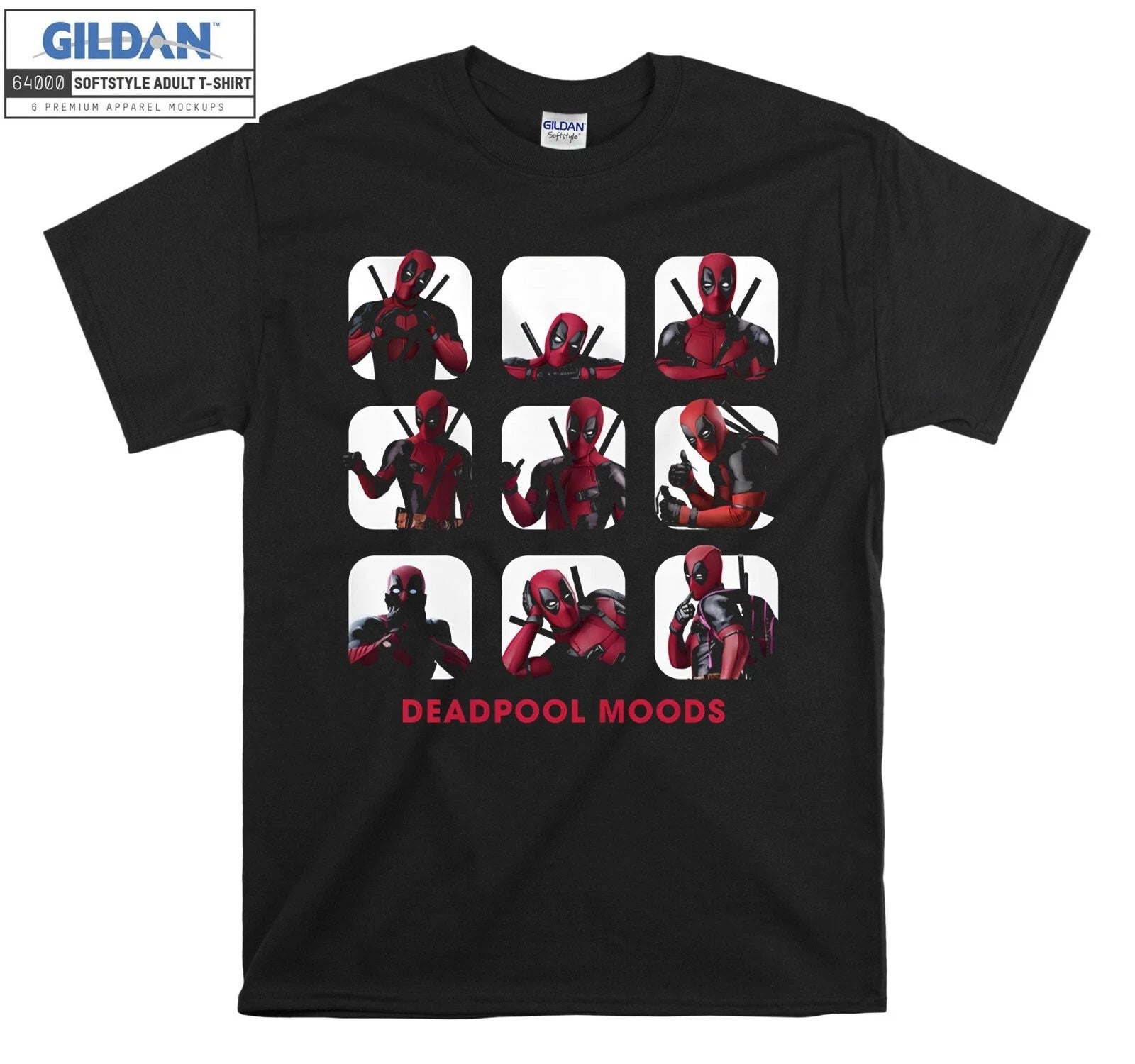 Deadpool Moods Box Up Funny T-shirt Gift Hoodie T shirt Men Women Unisex 6618