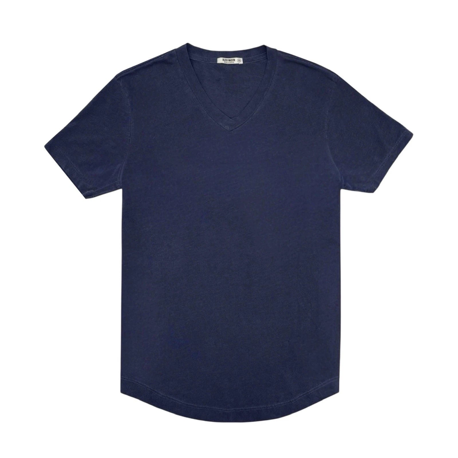 BUCK MASON Men's Slub V-Neck Curved Hem Short Sleeve Tee Retail: $45 (NWT)