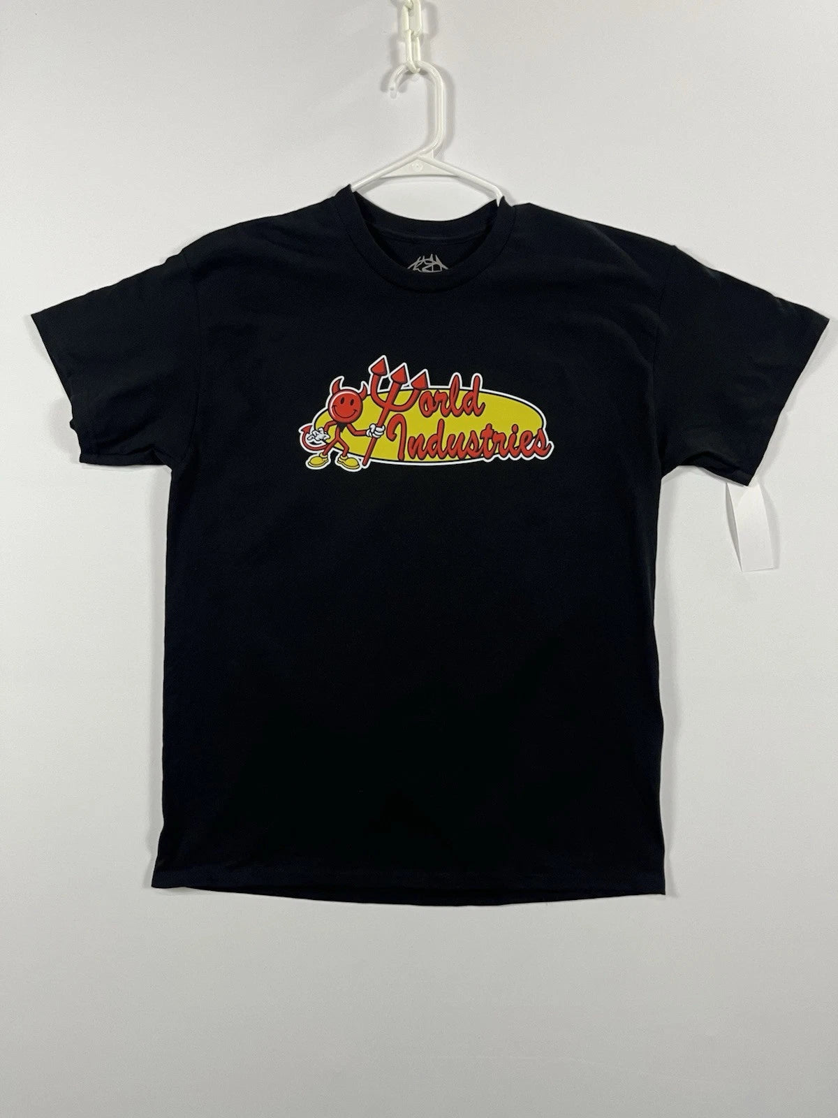 World Industries T-Shirt (Adult Size Large) Retro-Logo, Vintage Skateboard 90s