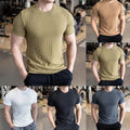 Sleek Men's Streetwear Tee in Slim Fit with Comfortable Jacquard Fabric