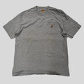 Vintage Grey Carhartt T Shirt Work Skate Workwear Tee Basic