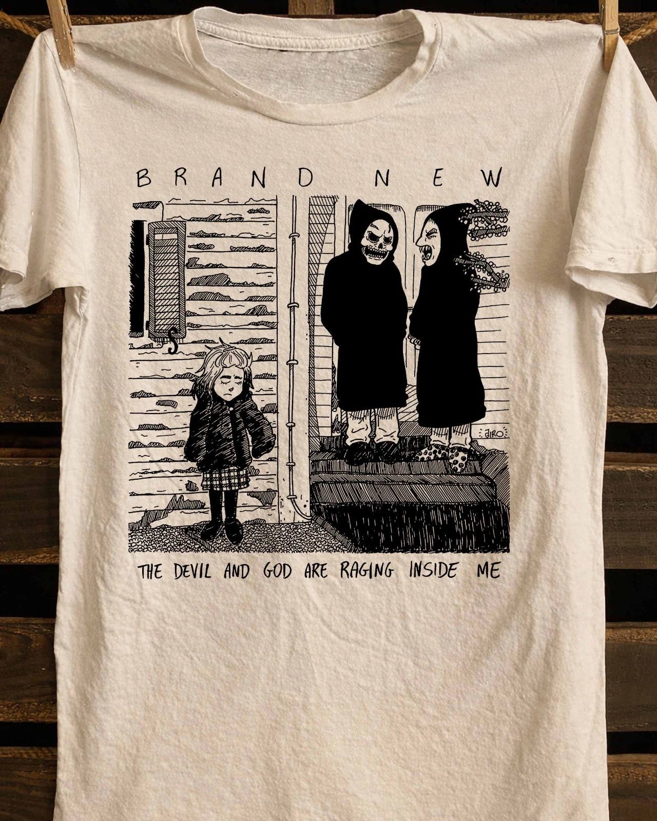 Brand New The Devil God Are Raging Inside Me Fan VIntage  shirt