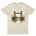 London Tower Bridge Watercolor Cityscape Mens T-Shirt Womens Tee Travel Graphic