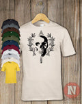 Grunge Skull Star Wreath T-Shirt Classic Tattoo Festival Wear Cool