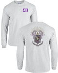 Sigma Pi Fraternity Crest Long Sleeve Shirt - NEW