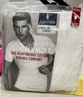 Stafford T Shirts Heavyweight 100% Cotton V Necks 4 Pack White Large New