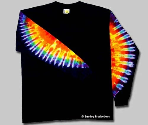 Tie Dye long sleeve shirt size 2XL -Only the sleeves are tie dyed- Gorgeous Dyes