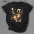 Bulldog Howling to The Moon Shirt Vintage Moon Animals Tee 90s Retro
