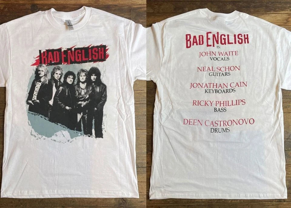 Bad English 1989 Album Tour Promo T-Shirt