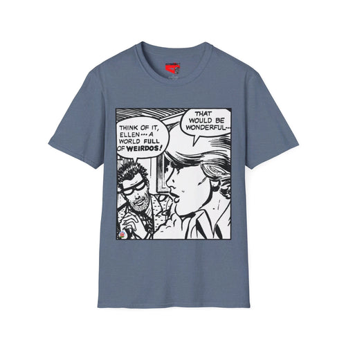 "A world full of weirdos" pop artist Roy Lichtenstein Unisex Soft-style T-Shirt