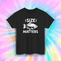 Size Matters Fishing T-Shirt | Funny Fisherman Big Fish Joke Humor Graphic Tee