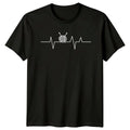 Quilting Heartbeat T-Shirt Yarn Knitting Hobby Needlework Tee Shirt