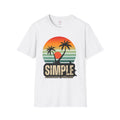 Vintage Sunset Palm Trees T-Shirt | Simple Design for Casual Style