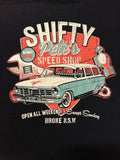 EH HOLDEN T-SHIRT GUYS - SHIFTY PETE'S HARD CORE LOGO GMH CHEV