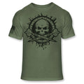 Darts T Shirt - Dart Throwing Bullseye Skull USA Flag Soft Blend Shirt - A127