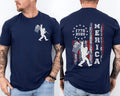 250 Years 1776-2026 250th Anniversary Bigfoot Sasquatch 4th of July 2 Sided Tee
