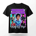 Michael Jackson Anime Shirt King of Pop Eras Tee Retro 80s Neon Comic Gift