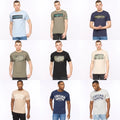 Men's Crosshatch T-Shirt Crew Neck Short Sleeve Casual Soft Cotton Summer Top