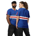 Cabo Verde Flag Sports Jersey, Unisex Adult Cape Verde Eco Friendly Shirt