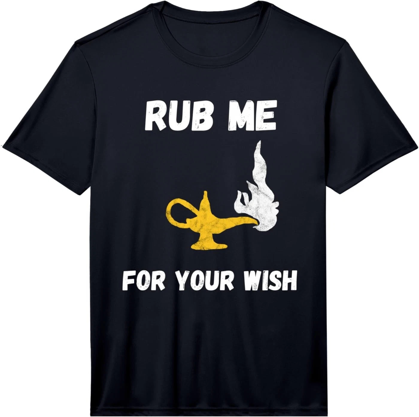 Funny Genie Lamp Rub Me Wishes Aladin Costume Performance T-Shirt