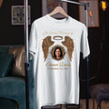 Personalised Loving Memory Of Custom T-Shirt Angel Wings Memorial Tribute Gift