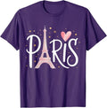 Eiffel Tower Paris Girls Guys Travel Holiday France Souvenir T-Shirt