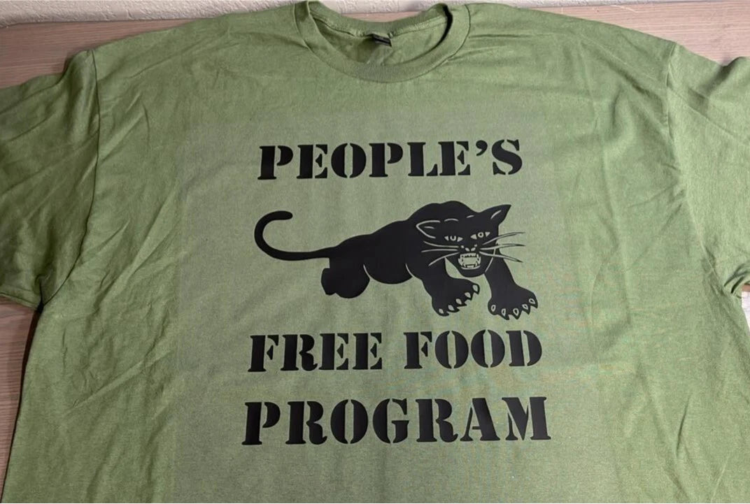 Black Panther Peoples Free Food Program T shirt tee