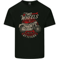 Two Wheels Attitude Biker Motorcycle Motorbike Mens Light Cotton T-Shirt