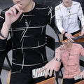 Comfortable Men's Long Sleeve Slim Fit Crew Neck T Shirt Blouse Pullover Top