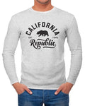 Men's Long Sleeve California Republic Bear Long Sleeve Shirt Neverless®