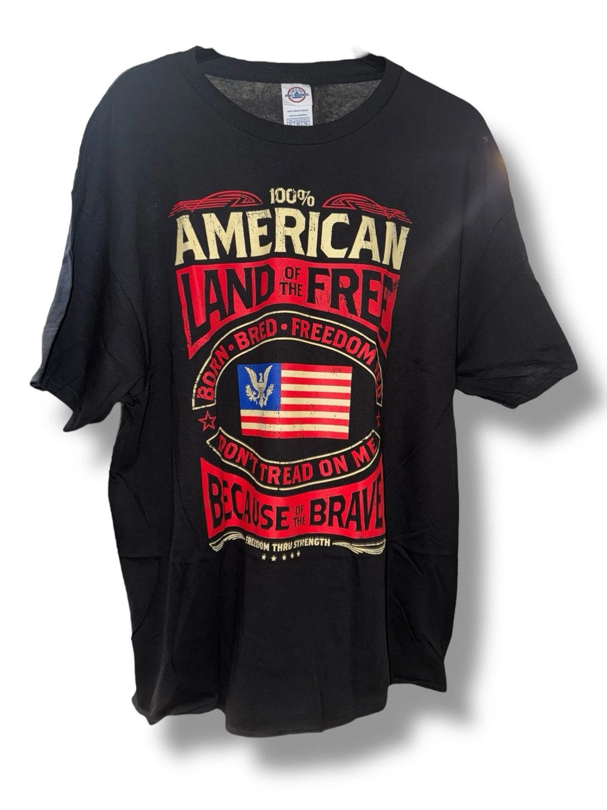 “Because Of The Brave” Patriotic T-Shirt NWOT
