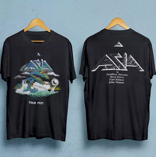 Asia Band tour men t-shirt double-sided black unisex all sizes for fans