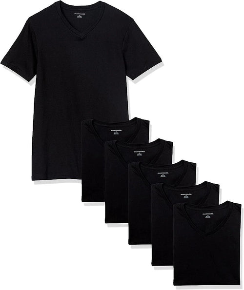 100% Cotton 6 Pack Amazon T-shirts V Neck Undershirt Size XXL Long Body Length