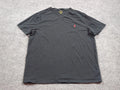 Polo Ralph Lauren Shirt Mens XL Black Short Sleeve Pony Cotton T-shirt V-neck