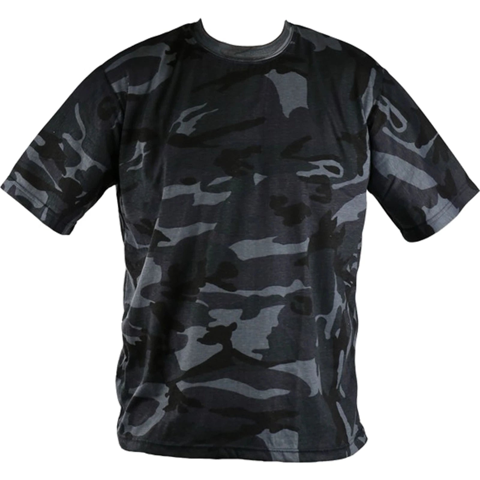 UK Mens Tactical Army Military Plain Camouflage Crew Neck T Shirt Combat