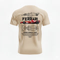 Ferrari Formula 1 Car T-Shirt, Vintage Style Car Drivers Shirt, Retro Racers Tee